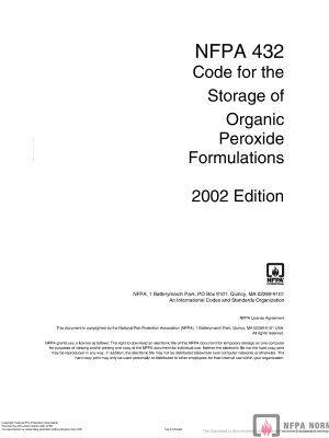 NFPA 432 PDF NFPA 432 PDF